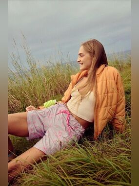 FP MOVEMENT by FREE PEOPLE In The Wild Embroidered Long Shorts